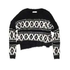 Abercrombie kids sweater black and white size M